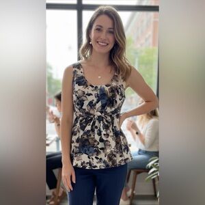 Marni Floral A-Line Tank Top size Medium or 44 and 18.5” pit to pit